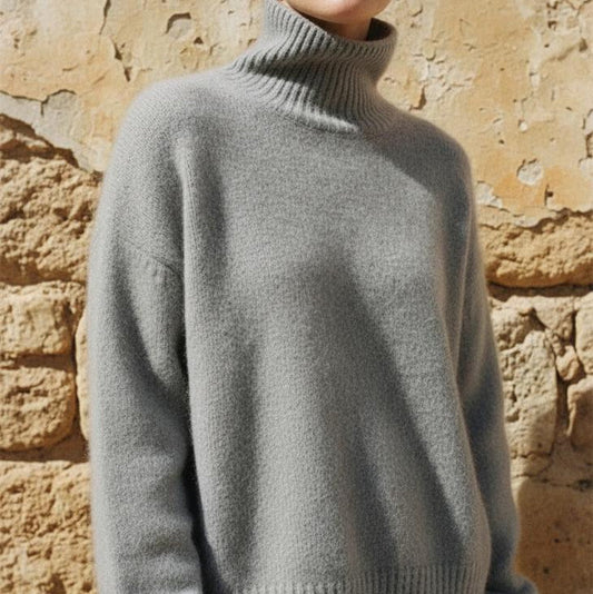 Macys Wear - Carev | Relaxed Fit Knitted Turtleneck Sweater Women