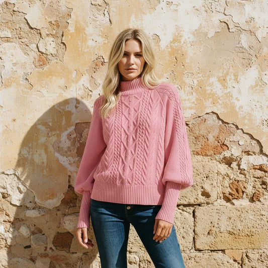 Macys Wear - Arlor | Cable Knit Mock Neck Sweater Women