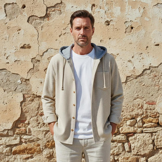 Macys Wear - Zeron | Hooded Ribbed Jacket Men