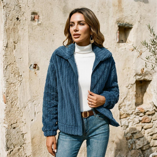 Macys Wear - Camir | Ribbed Zip-Up Jacket Women