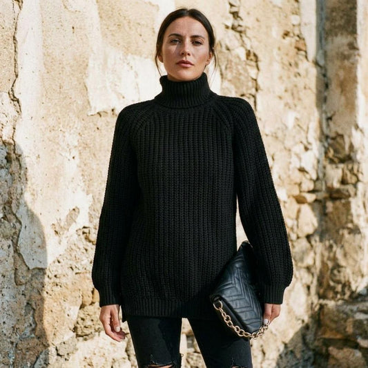 Macys Wear - Zesan | Waffle Knit Turtleneck Sweater Women