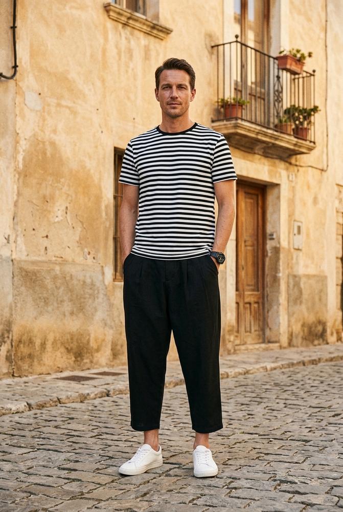 Macys Wear - Kitov | Pleated Cropped Pants Men