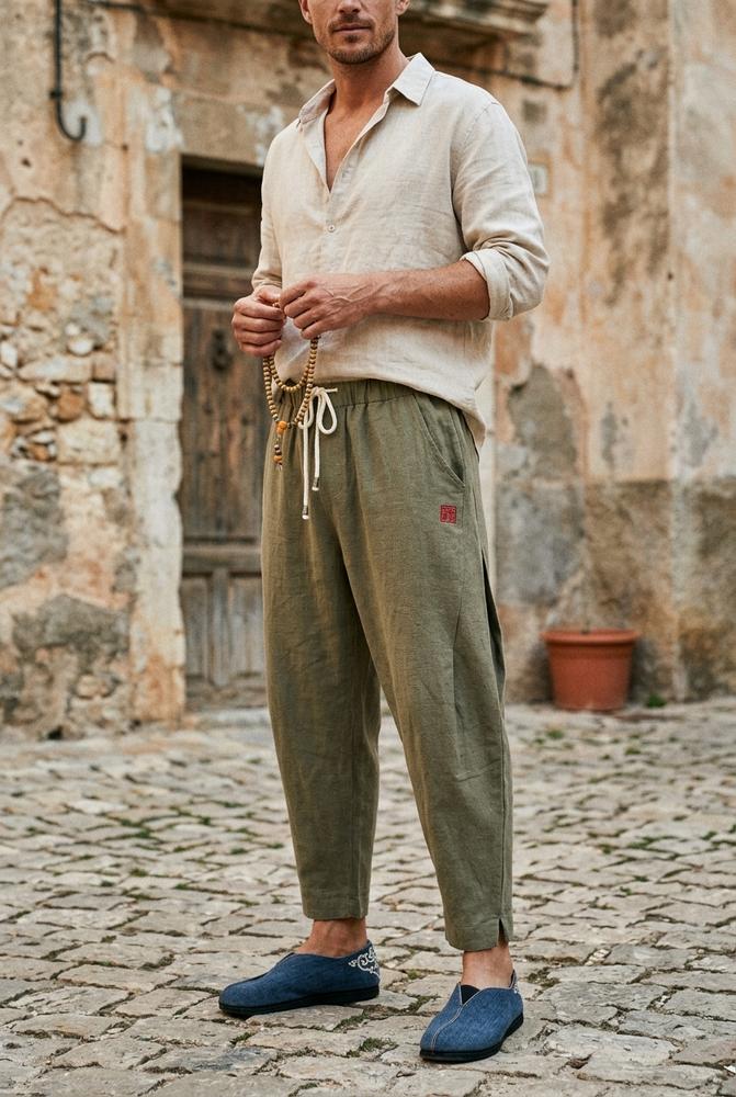 Macys Wear - Lufav | Linen-Blend Drawstring Pants Men