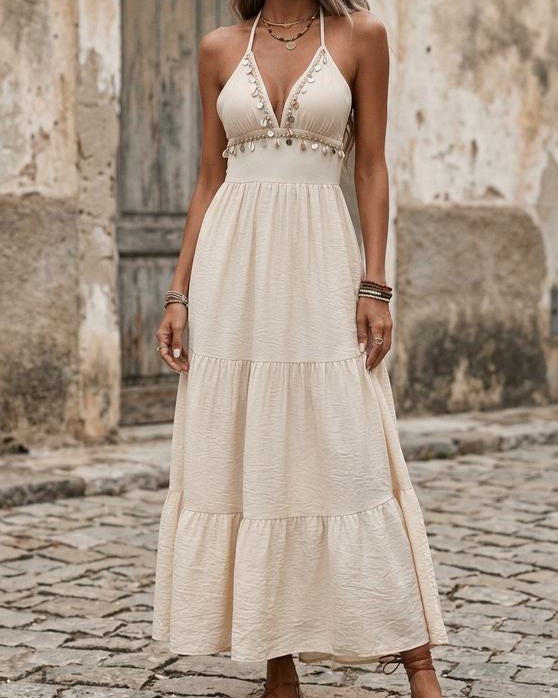 Macys Wear - Zekat | Embellished Tiered Maxi Dress Women