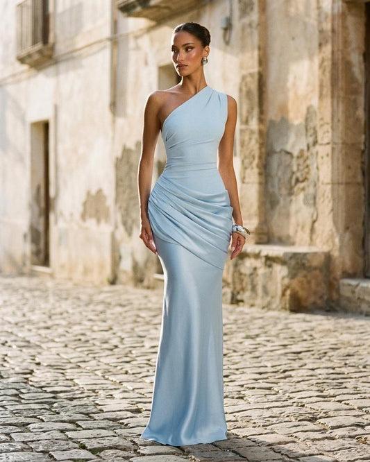 Macys Wear - Yawod | One-Shoulder Draped Maxi Dress Women