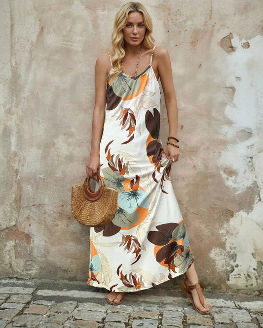 Macys Wear - Aifud | Sleeveless Patterned Maxi Dress Women