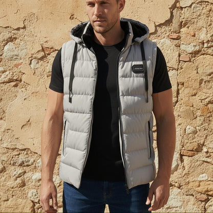 Macys Wear - Arsin | Quilted Hooded Vest Men