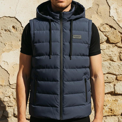 Macys Wear - Arsin | Quilted Hooded Vest Men