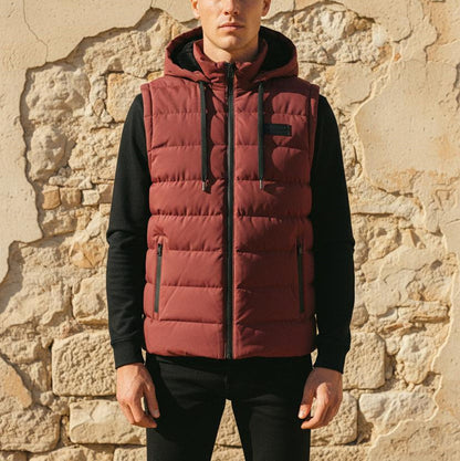 Macys Wear - Arsin | Quilted Hooded Vest Men