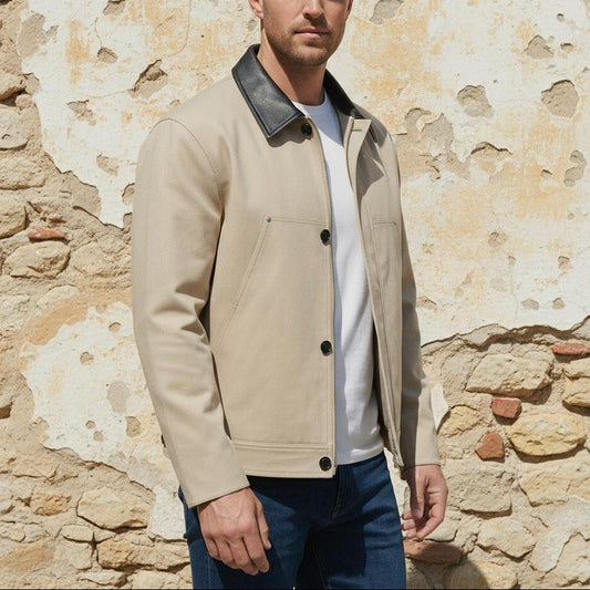 Macys Wear - Cakar | Contrast Collar Zip-Up Jacket Men