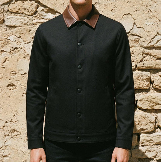 Macys Wear - Cakar | Contrast Collar Zip-Up Jacket Men