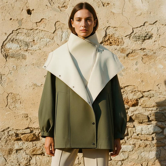 Macys Wear - Zeven | Two-Tone Oversized Jacket Women