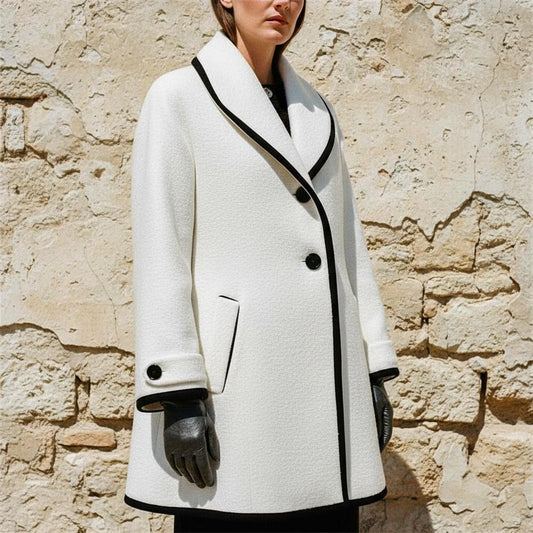 Macys Wear - Alren | Piped Wool Coat Women