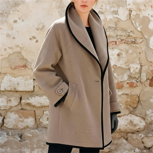 Macys Wear - Alren | Piped Wool Coat Women