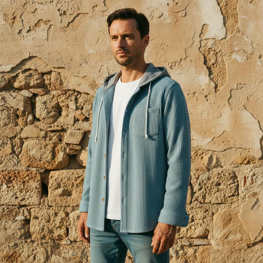 Macys Wear - Zeron | Hooded Ribbed Jacket Men
