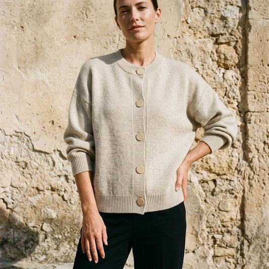 Macys Wear - Alrev | Button-Front Crewneck Knit Cardigan Women