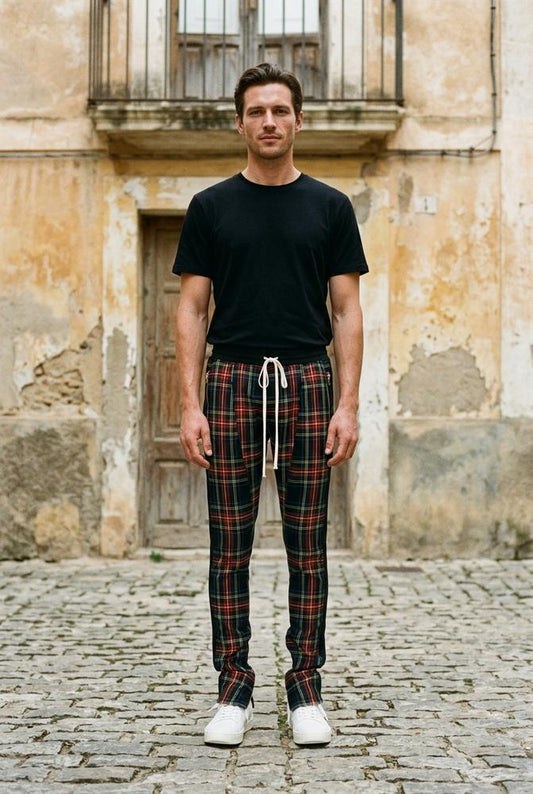 Macys Wear - Lizal | Plaid Slim-Fit Pants Men