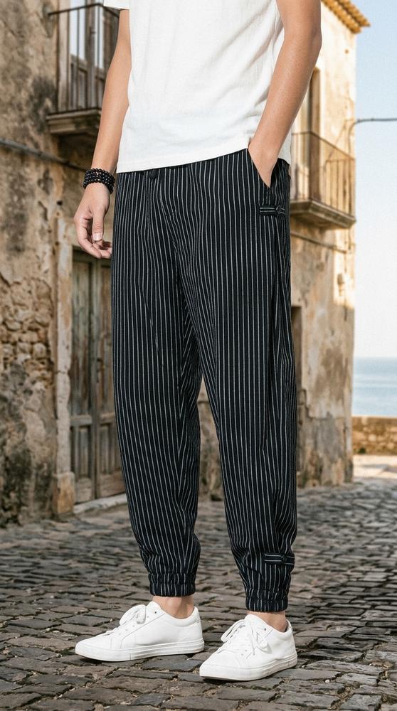Macys Wear - Sowus | Pinstriped Tapered Pants Men