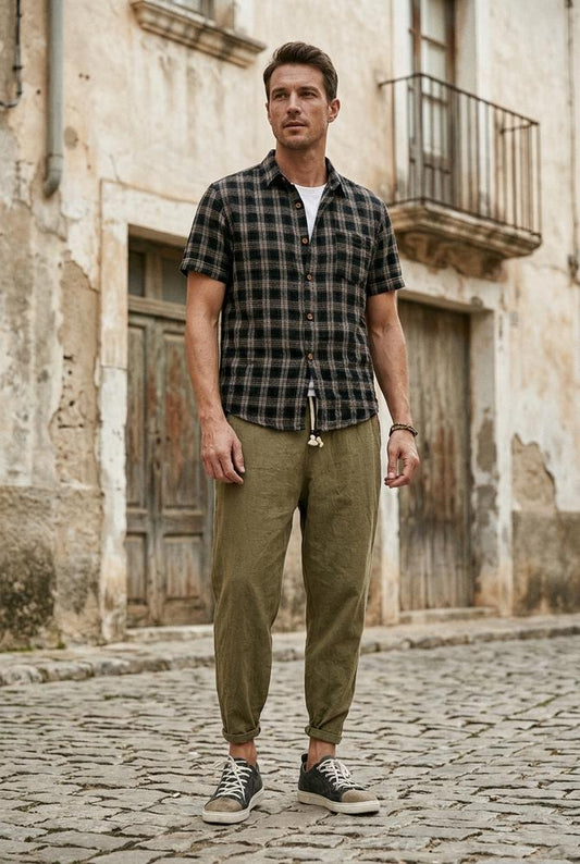 Macys Wear - Eugor | Straight-Cut Drawstring Pants Men