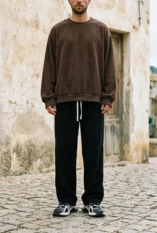 Macys Wear - Nikal | Corduroy Relaxed Fit Sweatshirt Men