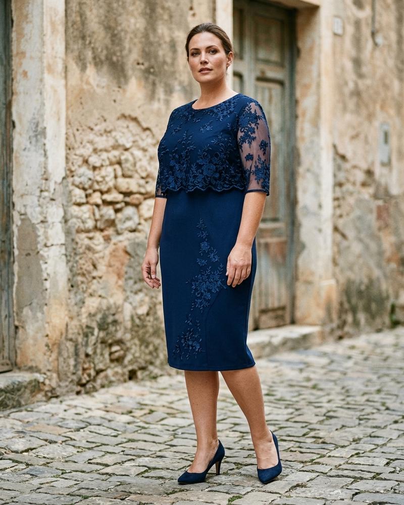Macys Wear - Datuv | Embroidered Layered Dress Women