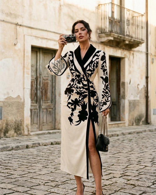 Macys Wear - Kagod | Wrap-Style Floral-Patterned Midi Dress Women