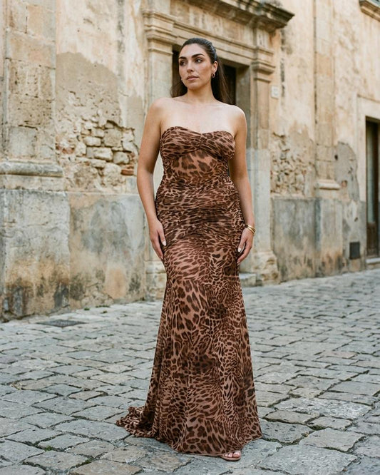 Macys Wear - Aozer | Strapless Ruched Maxi Dress Women