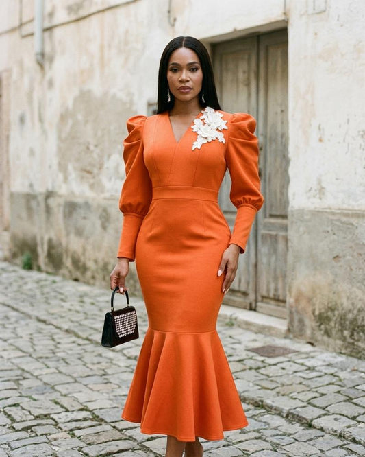 Macys Wear - Mumul | Puff-Sleeved Flared-Hem Midi Dress Women