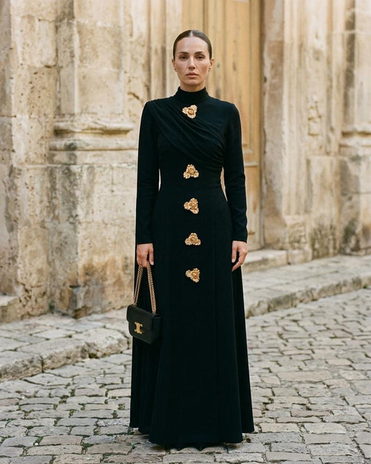 Macys Wear - Ailas | High-Neck Embellished Maxi Dress Women