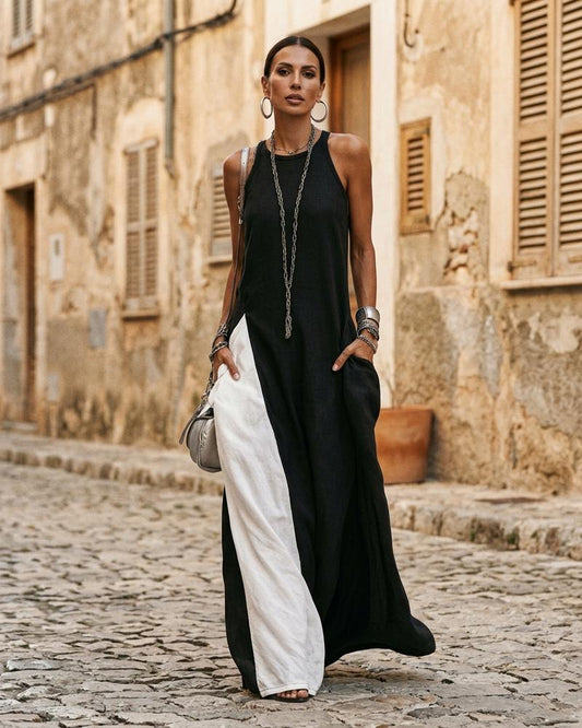 Macys Wear - Zutat | Sleeveless Color-Block Maxi Dress Women