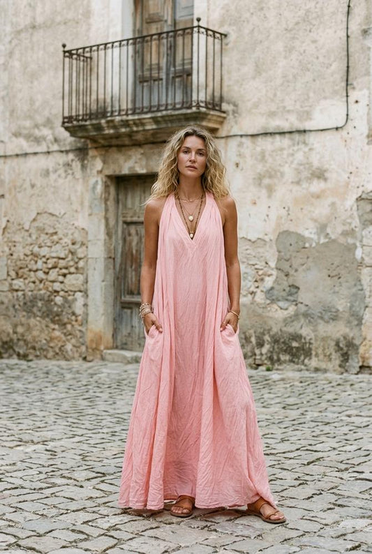 Macys Wear - Aibav | Sleeveless Loose-Fit Maxi Dress Women