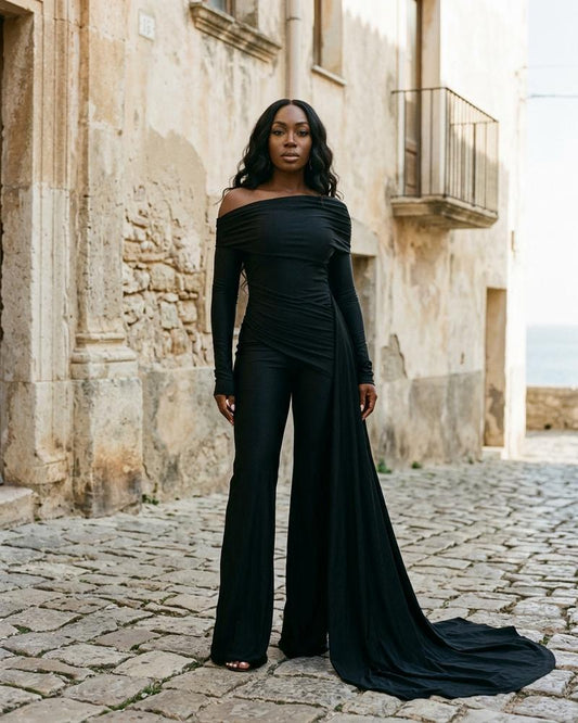 Macys Wear - Cados | Off-Shoulder Wide-Leg Suit Women