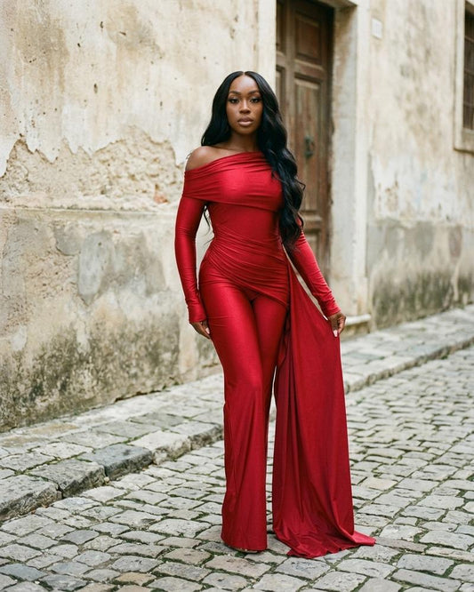 Macys Wear - Cados | Off-Shoulder Wide-Leg Suit Women
