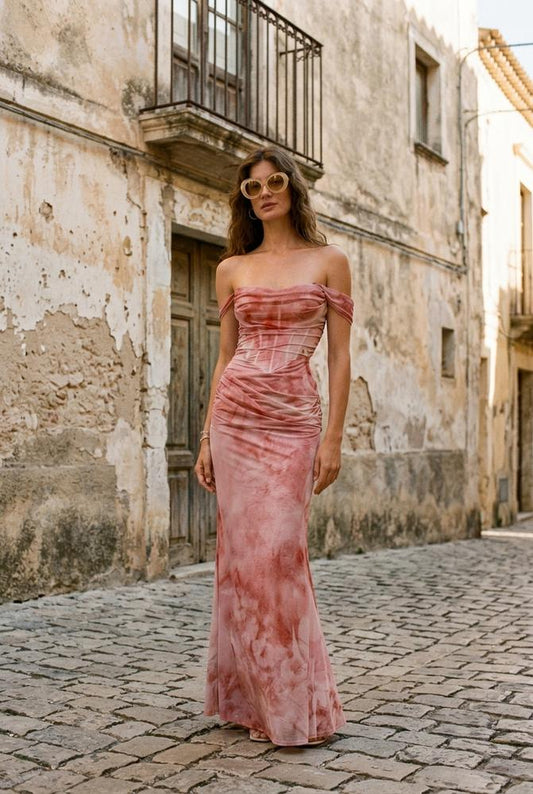 Macys Wear - Zovov | Corseted Ruched Maxi Dress Women