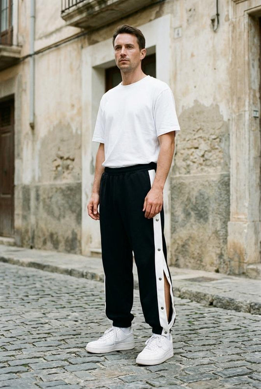 Macys Wear - Vural | Side-Snap Loose-Fit Pants Men