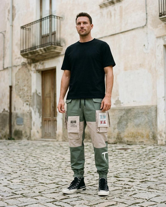 Macys Wear - Dapit | Two-Tone Cargo-Style Pants Men