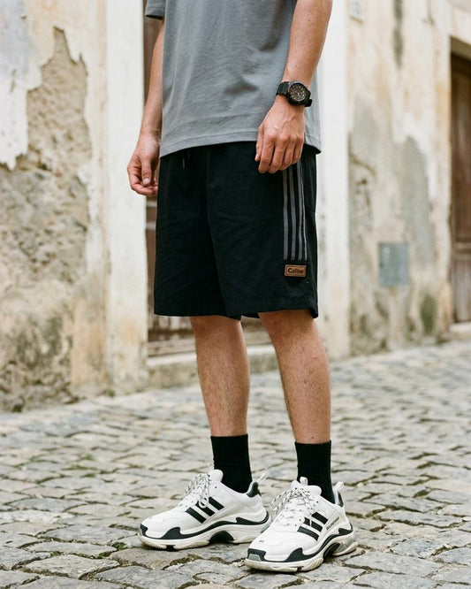 Macys Wear - Yenil | Striped Straight-Cut Shorts Men