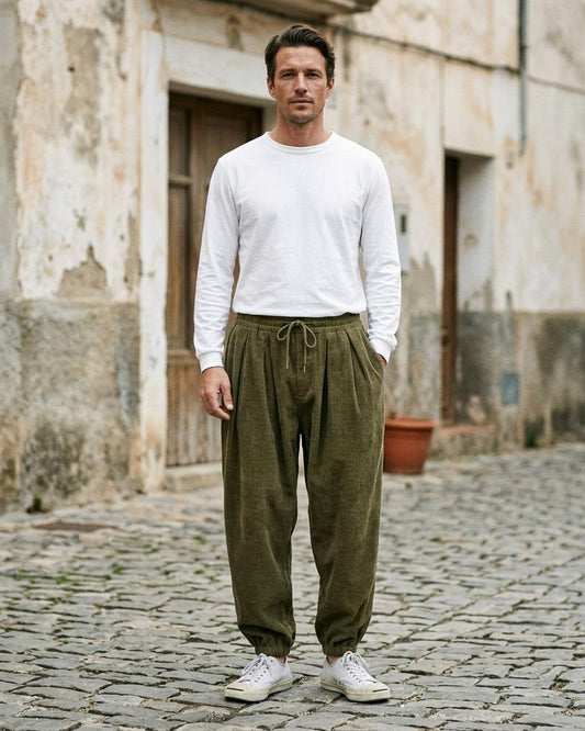 Macys Wear - Eihak | Corduroy Pleated Pants Men