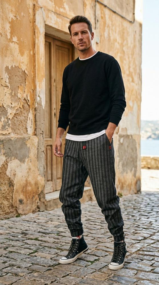 Macys Wear - Zoris | Striped Tapered Pants Men