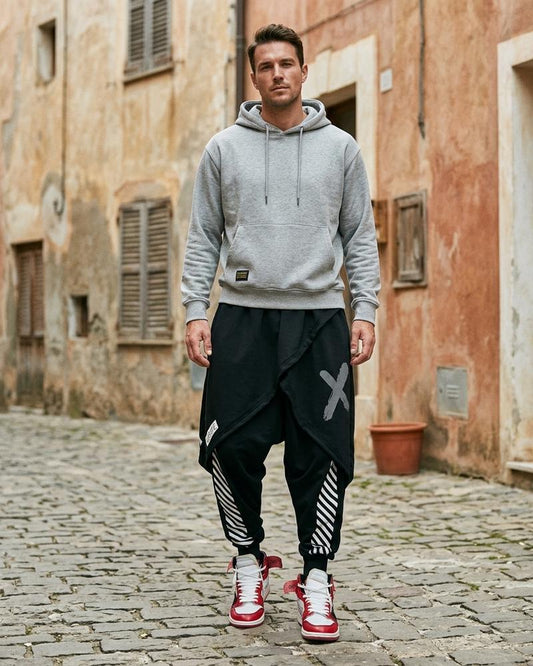 Macys Wear - Canav | Asymmetrical Drop-Crotch Pants Men