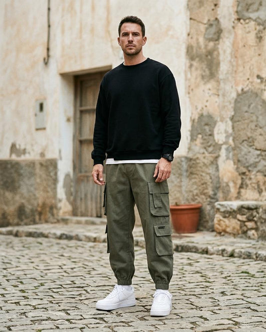 Macys Wear - Casen | Cuffed Cargo Pants Men