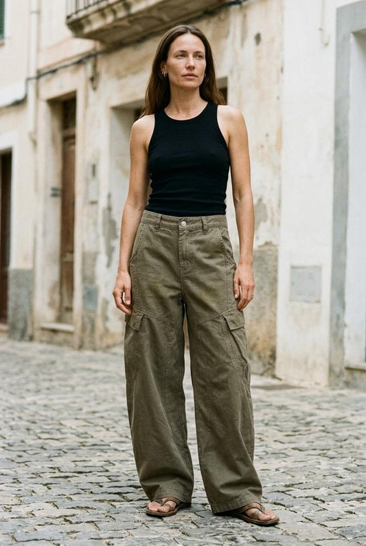 Macys Wear - Elsin | Wide-Leg Cargo Pants Women