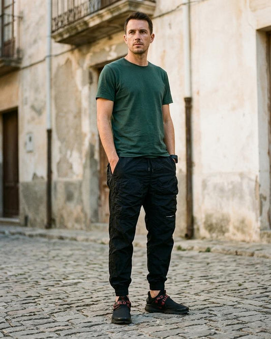 Macys Wear - Zeren | Crinkled Tapered Pants Men
