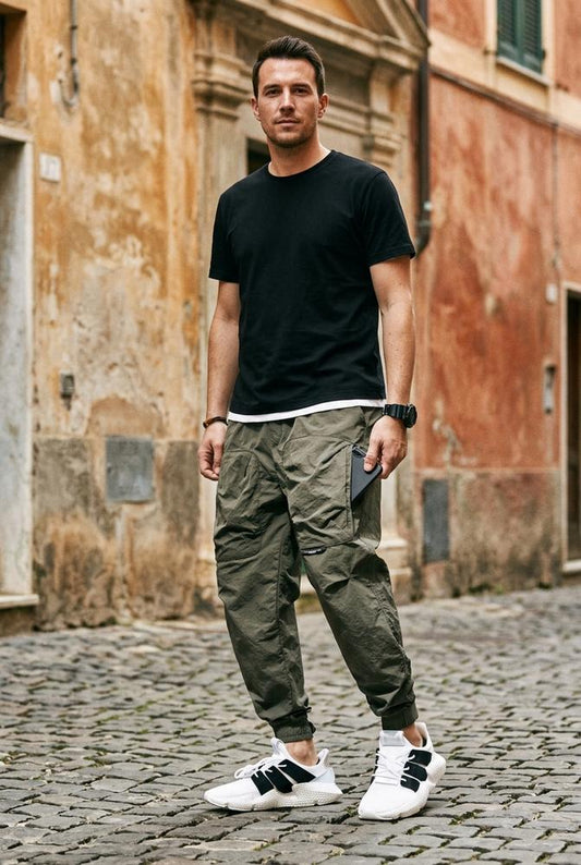 Macys Wear - Zeren | Crinkled Tapered Pants Men