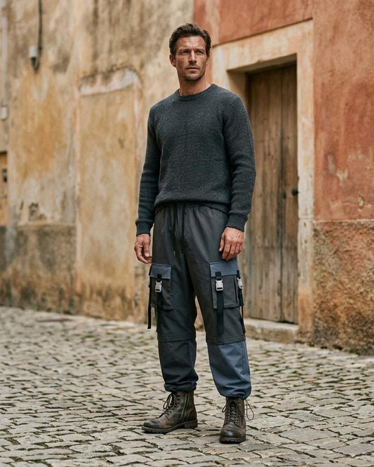 Macys Wear - Altir | Cargo Color-Block Pants Men