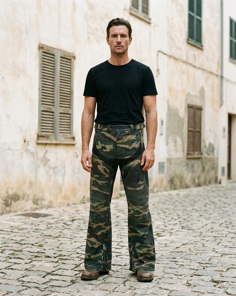 Macys Wear - Arrev | Flared Camouflage Pants Men