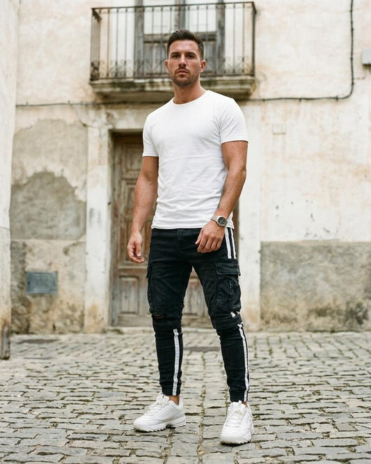 Macys Wear - Zeral | Striped Cargo Pants Men