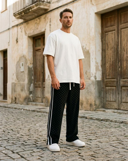 Macys Wear - Alsol | Checkered Wide-Leg Pants Unisex