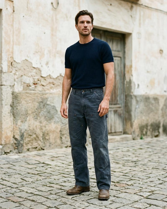 Macys Wear - Alven | Double-Knee Straight-Leg Pants Men