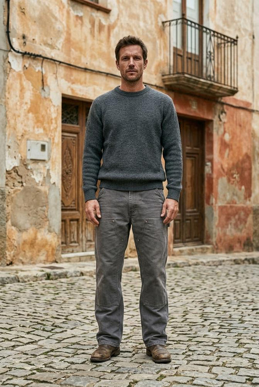 Macys Wear - Alven | Double-Knee Straight-Leg Pants Men